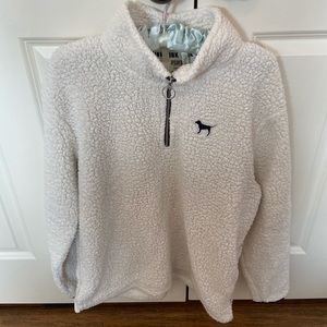 PINK Quarter Zip Sherpa